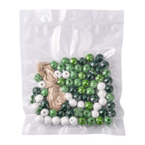 80Pcs Natural Wooden Beads & Jute Cord DIY Pendant Kit