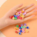 224Pcs 9 Style Acrylic Big Hole European Imitation Beads