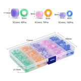 265Pcs 15 Style Acrylic Big Hole European Imitation Beads