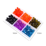 360Pcs 6x5mm Transparent Acrylic Bicone Beads