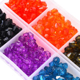 360Pcs 6x5mm Transparent Acrylic Bicone Beads