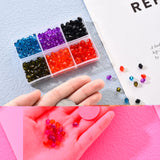 360Pcs 6x5mm Transparent Acrylic Bicone Beads