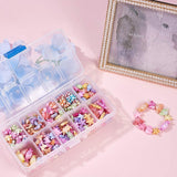 Craft Style Acrylic Beads Mixed Shapes 13.5x7x3cm