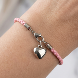 10 Pcs PU Leather Braided Charm Bracelets