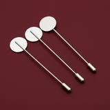 3 inch Flat Round Tray Lapel Pin