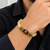 Pisces Citrine & Tiger Eye Zodiac Bracelet