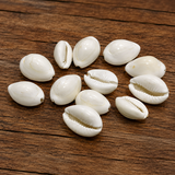 100 gm, 15-20mm Cowrie Shell Beads White Without Hole