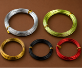 50 Mtr, Aluminium Colored Wire Combo 1mm(18 Gauge)
