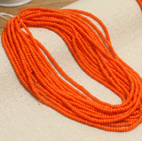 5 Bunch of Preciosa Seed Bead Strings Opaque