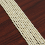 5 Strings 2-4mm Jeko Glass Seed Beads String Off White