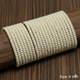 5 Strings 2-4mm Jeko Glass Seed Beads String Off White