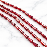 12x6mm Trans Rainbow Crystal Faceted Cone Beads