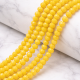 85 Pcs, 6mm Glass Crystal Beads Rondelle 1 String