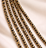 4mm Faceted Rondelle Crystal Beads