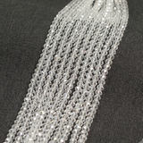 4mm Crystal Faceted Rondelle Beads