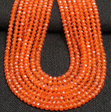 4mm Crystal Faceted Rondelle Beads