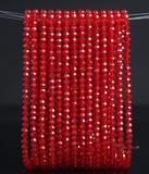 4mm Crystal Faceted Rondelle Beads