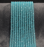 4mm Crystal Faceted Rondelle Beads