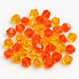 100 Pcs, 4mm Faceted Glass Bicone Beads