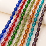 6x8mm Faceted Crystal Oval Beads