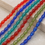 4x6mm Faceted Crystal Oval Beads