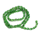 4x6mm Faceted Crystal Drop Beads