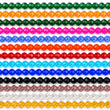 3mm Faceted Crystal Rondelle Beads