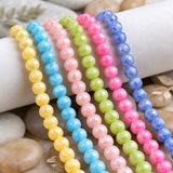 1 String 6mm Premium Faceted Crystal Round Beads