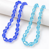 7x5mm  Faceted Crystal Drop Beads