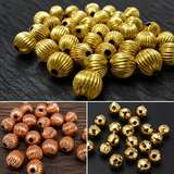 300 Pcs Golden Faceted CCB Beads 6mm