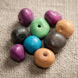 50 Pcs Ceramic MultiColor Beads 19-14 mm
