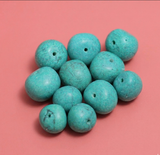10 Pcs Turquoise Synthetic Howlite Beads