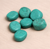 25 Pcs Turquoise Synthetic Howlite Beads
