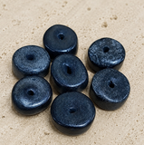 20 Pcs Black Synthetic Howlite Beads
