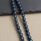 1 String 5X6mm Glass Round Beads