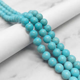 1 String 4-12mm Turquoise Howlite Round Beads