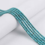 1 String 4-12mm Turquoise Howlite Round Beads