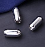 5 Pcs, Tube Shape Magnetic Clasps 17x9mm, 5mm Hole Size
