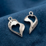 5 Pcs, Heart Magnetic Clasps 25x24mm