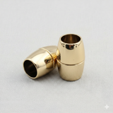 5 Pcs, Oval Magnetic Leather Cord Connectors Clasp 16x9mm, 6mm Hole Size