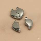 25x22mm Love Heart Couple Magnetic Clasps