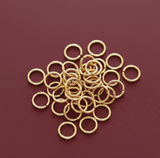 5mm Metal Open Jump Rings Golden