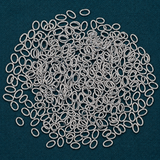 500 Pcs Steel Oval Jump Rings