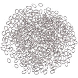 500 Pcs 3x4mm, Stainless Steel Oval Jump Rings