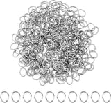 500 Pcs Steel Oval Jump Rings