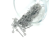 500 Pcs 1 Inch, Stainless Steel Eye Pins