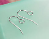 100 Pcs 15mm, Steel Ear Hooks