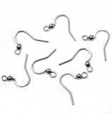 100 Pcs 15mm, Steel Ear Hooks