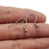 100 Pcs 15mm, Steel Ear Hooks