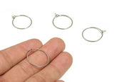 100 Pcs Steel Ear Hoops